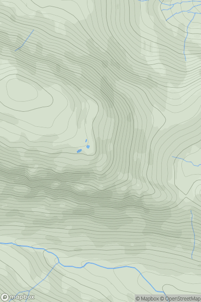 Thumbnail image for Heron Pike (Glenridding) showing contour plot for surrounding peak