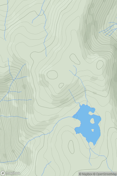 Thumbnail image for Angletarn Pikes South Top showing contour plot for surrounding peak