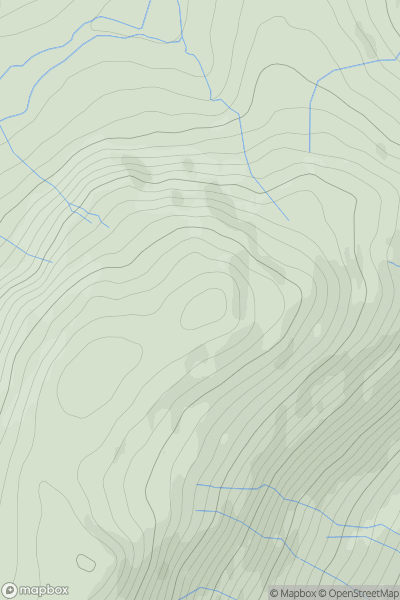 Thumbnail image for Common Fell showing contour plot for surrounding peak