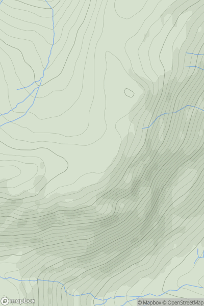 Thumbnail image for Brown Hills showing contour plot for surrounding peak