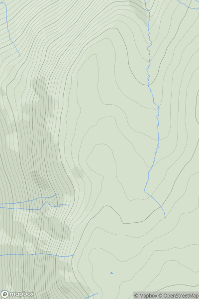 Thumbnail image for Swarth Fell (Ullswater) showing contour plot for surrounding peak