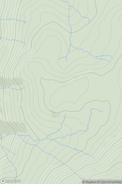 Thumbnail image for Brown Howe (Mardale) showing contour plot for surrounding peak