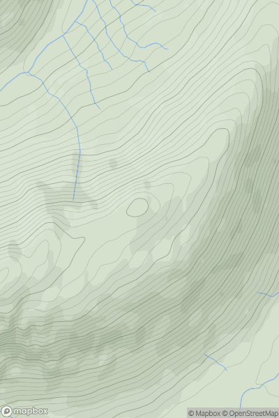 Thumbnail image for Gale Crag showing contour plot for surrounding peak