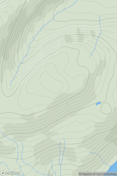 Thumbnail image for Bampton Fell (Bampton Common) showing contour plot for surrounding peak