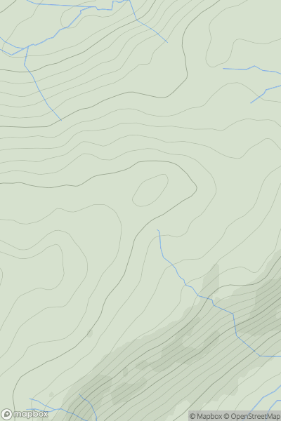 Thumbnail image for Powleys Hill showing contour plot for surrounding peak