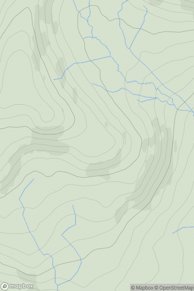 Thumbnail image for Capple Howe showing contour plot for surrounding peak