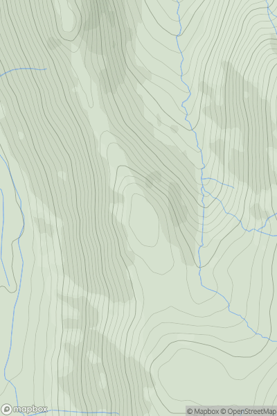 Thumbnail image for Brownthwaite Crag showing contour plot for surrounding peak