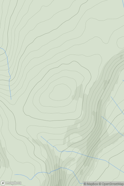 Thumbnail image for Great Meldrum showing contour plot for surrounding peak