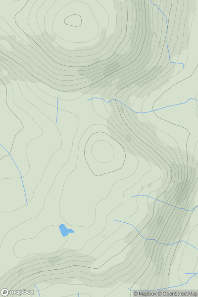 Thumbnail image for Watermillock Fell (Little Mell Fell South Top) showing contour plot for surrounding peak