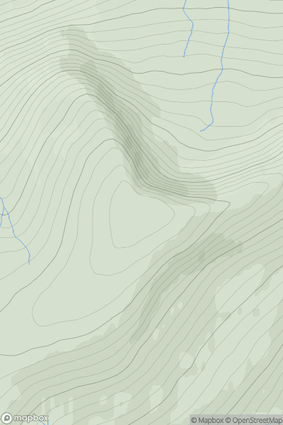 Thumbnail image for Sgairneach Mhor showing contour plot for surrounding peak