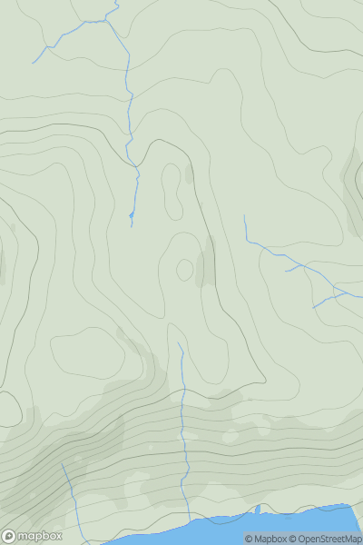 Thumbnail image for Pinnacle Howe showing contour plot for surrounding peak