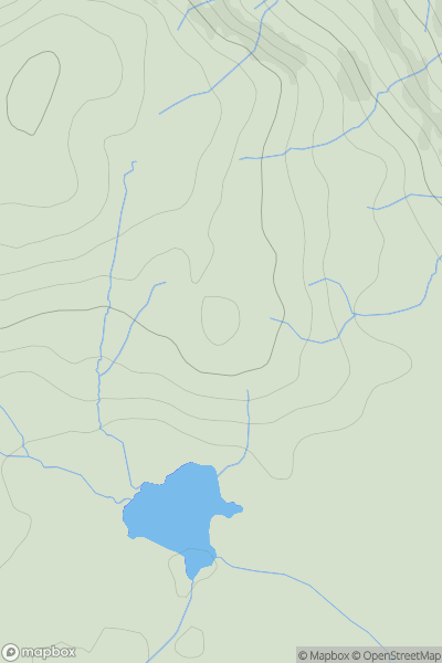 Thumbnail image for Cocklaw Fell showing contour plot for surrounding peak