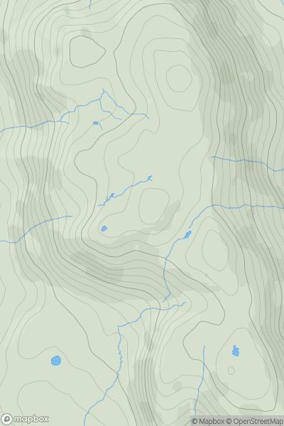 Thumbnail image for High Rigg (High Rigg South Top) showing contour plot for surrounding peak