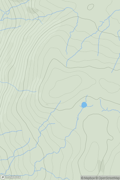 Thumbnail image for Top o' Selside (Wainwright summit) showing contour plot for surrounding peak