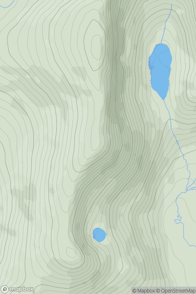 Thumbnail image for Buck Pike - Seathwaite Fell showing contour plot for surrounding peak