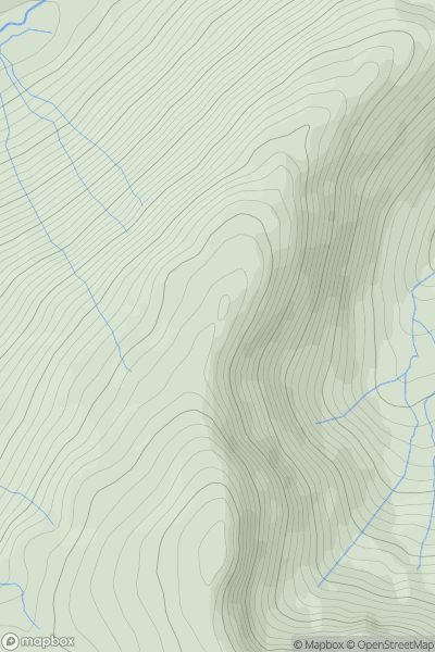 Thumbnail image for Little Carrs showing contour plot for surrounding peak