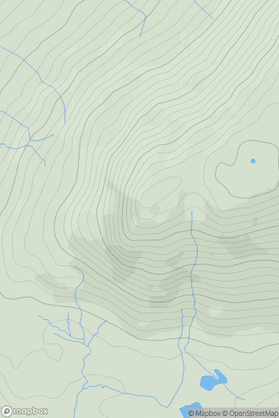 Thumbnail image for White Pike (Seathwaite) showing contour plot for surrounding peak