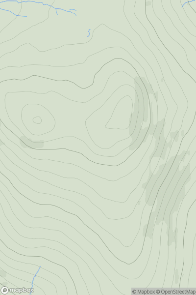 Thumbnail image for Great Paddy Crag showing contour plot for surrounding peak