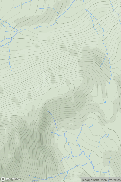 Thumbnail image for Birk Fell Man - Birk Fell showing contour plot for surrounding peak