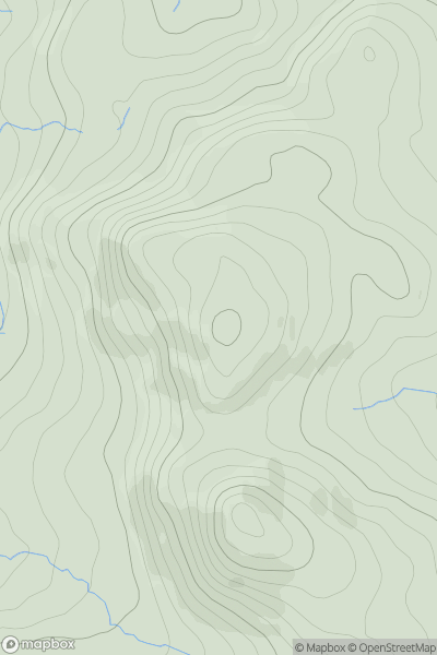 Thumbnail image for Crook Crag showing contour plot for surrounding peak