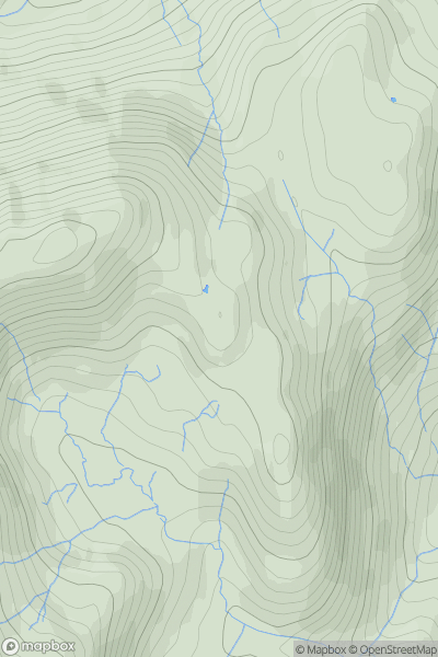 Thumbnail image for Hawk Rigg showing contour plot for surrounding peak