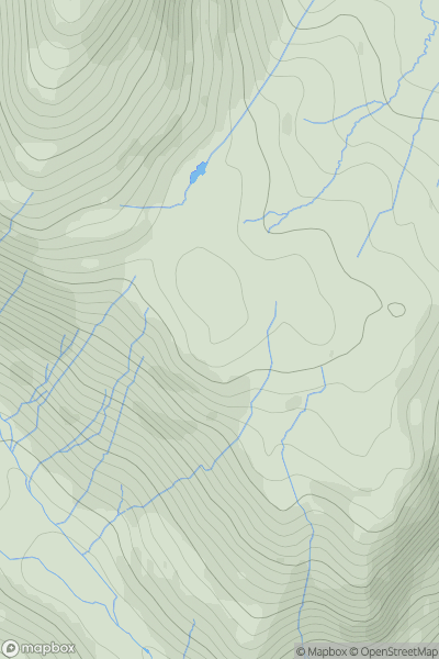 Thumbnail image for Kitty Crag showing contour plot for surrounding peak