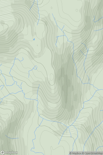 Thumbnail image for Blake Rigg (Tilberthwaite) showing contour plot for surrounding peak