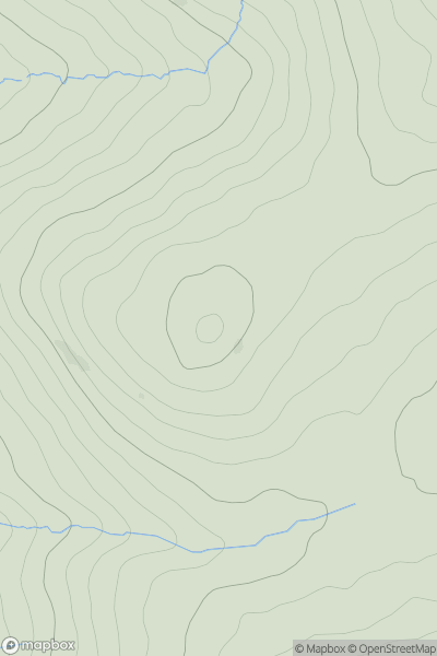 Thumbnail image for Stoneside Hill showing contour plot for surrounding peak