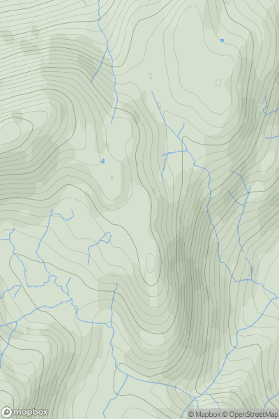 Thumbnail image for Haystacks (Tilberthwaite) showing contour plot for surrounding peak