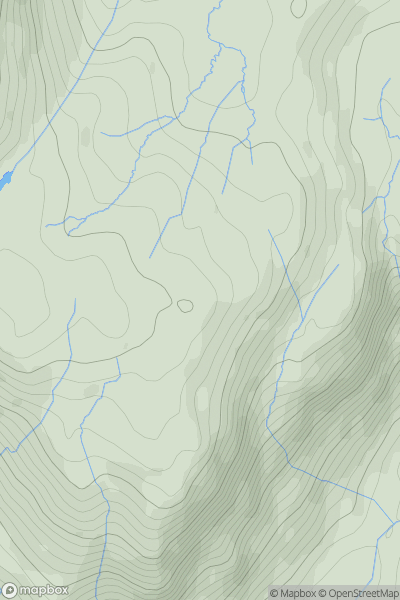 Thumbnail image for High Wythow showing contour plot for surrounding peak