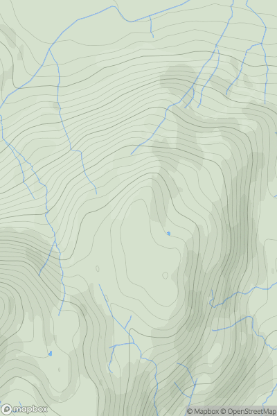 Thumbnail image for Great Intake - Low Fell showing contour plot for surrounding peak