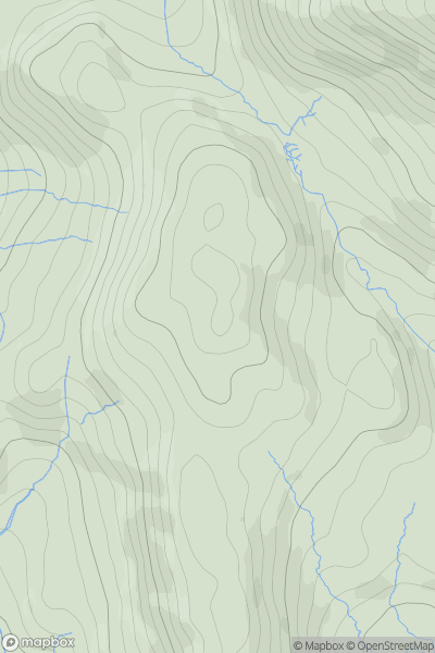 Thumbnail image for Fox Haw showing contour plot for surrounding peak