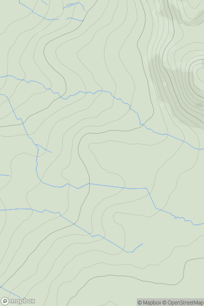 Thumbnail image for Broad Crag - Birker Fell showing contour plot for surrounding peak