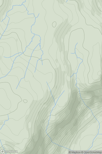 Thumbnail image for Low Wythow showing contour plot for surrounding peak