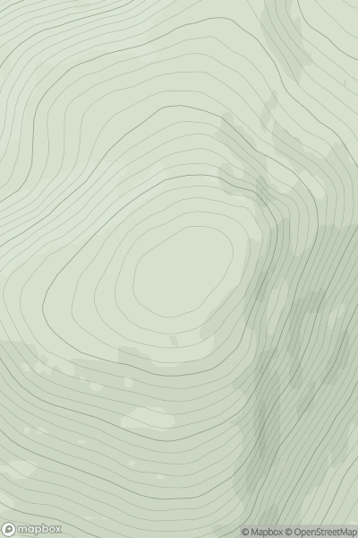 Thumbnail image for Meall Chuaich showing contour plot for surrounding peak