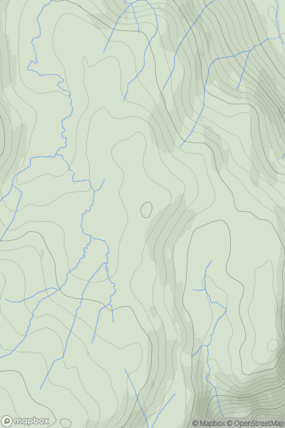 Thumbnail image for Brackeny Crag showing contour plot for surrounding peak