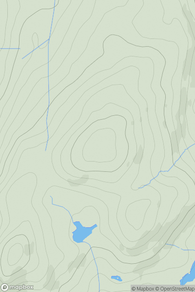 Thumbnail image for Birch Fell showing contour plot for surrounding peak