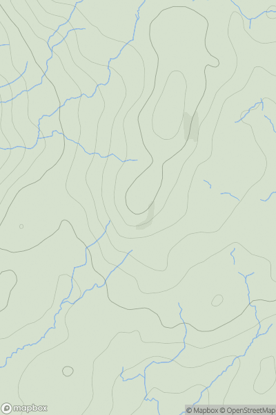 Thumbnail image for Stang Hill (Arnsbarrow Hill South Top) showing contour plot for surrounding peak