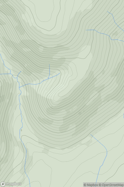 Thumbnail image for White Hall Knott showing contour plot for surrounding peak