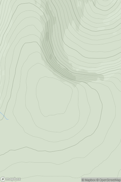 Thumbnail image for Carn na Caim showing contour plot for surrounding peak