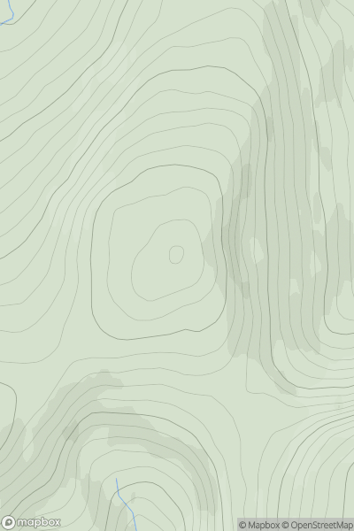 Thumbnail image for Garrow Hill showing contour plot for surrounding peak