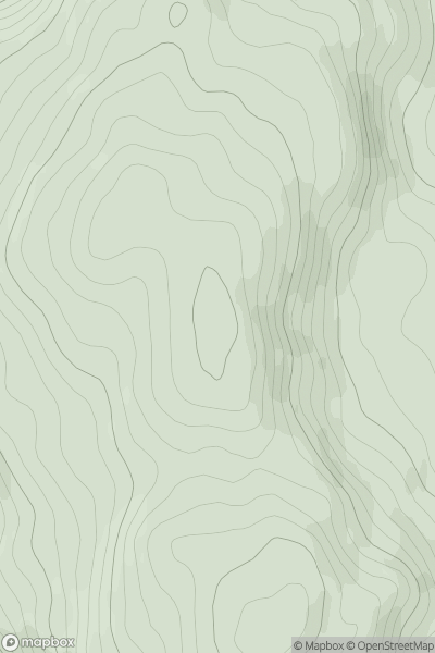 Thumbnail image for Beinn Leabhainn showing contour plot for surrounding peak
