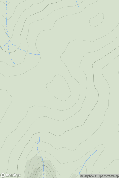 Thumbnail image for A' Bhuidheanach Bheag showing contour plot for surrounding peak