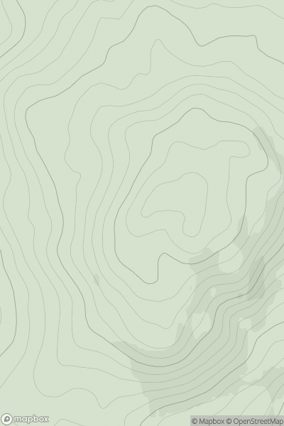 Thumbnail image for Ruadh Mheall showing contour plot for surrounding peak