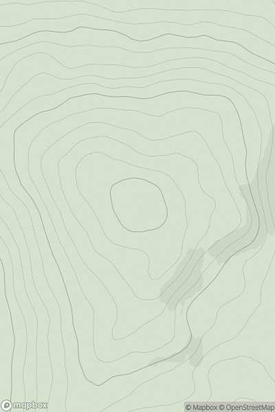 Thumbnail image for Meall a' Choire Chreagaich showing contour plot for surrounding peak