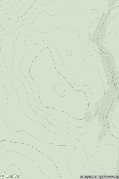 Thumbnail image for Meall na Cloiche showing contour plot for surrounding peak