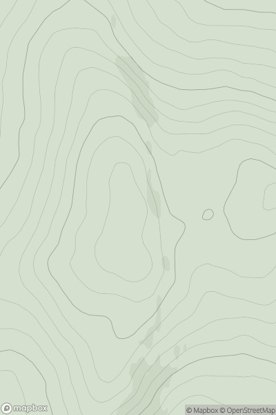 Thumbnail image for Tir Eilde showing contour plot for surrounding peak