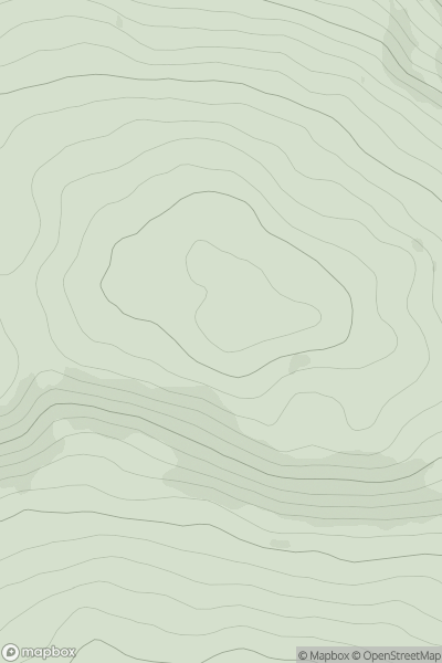 Thumbnail image for Meall nam Fiadh Far East Top showing contour plot for surrounding peak