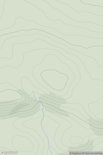 Thumbnail image for Meall nam Fiadh East Top showing contour plot for surrounding peak
