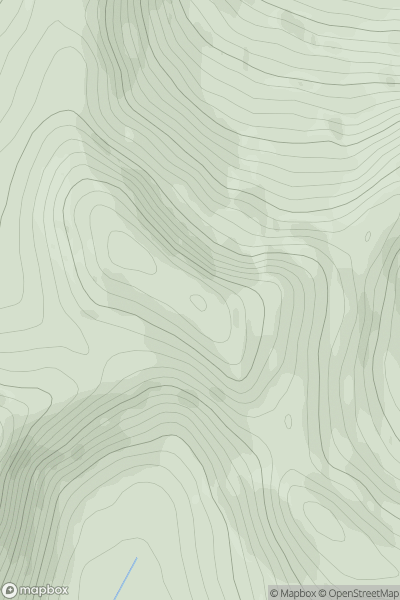 Thumbnail image for Stob Chalum Mhic Griogair showing contour plot for surrounding peak